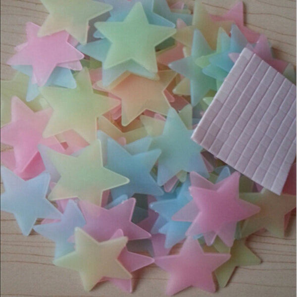 3D Glow Star Wall Sticker