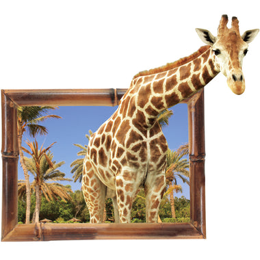 3D Giraffe Animal Wall Sticker