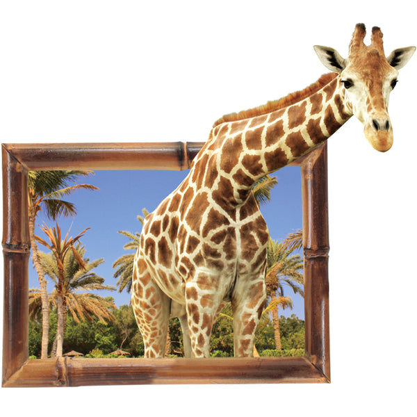 3D Giraffe Animal Wall Sticker