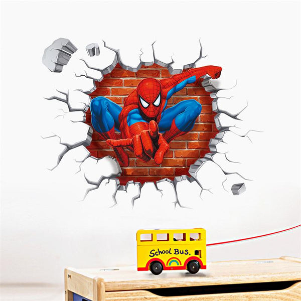 Spiderman Cartoon Movie Wall Art