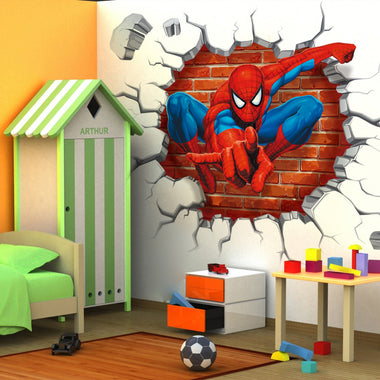 Spiderman Cartoon Movie Wall Art