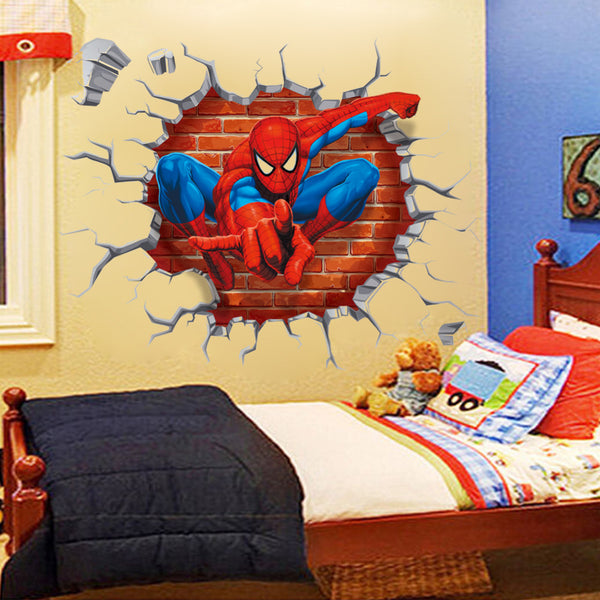 Spiderman Cartoon Movie Wall Art