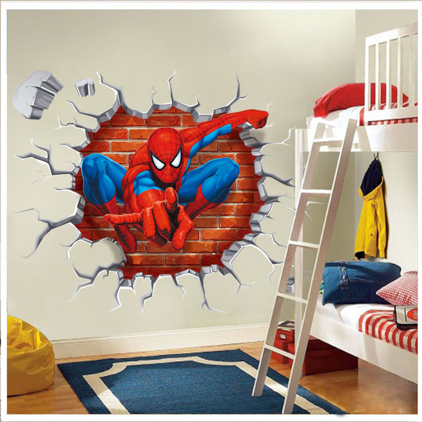 Spiderman Cartoon Movie Wall Art