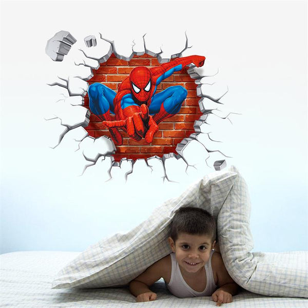 Spiderman Cartoon Movie Wall Art