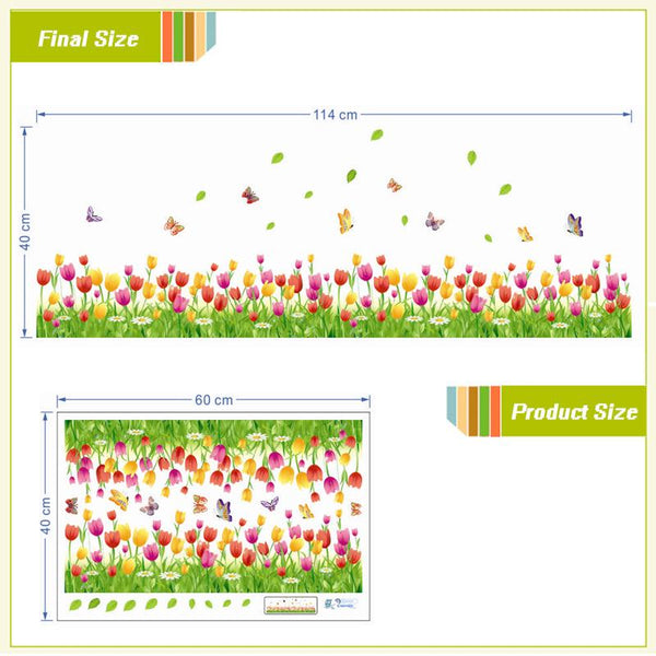 Colorful Tulip flowers Wall Art