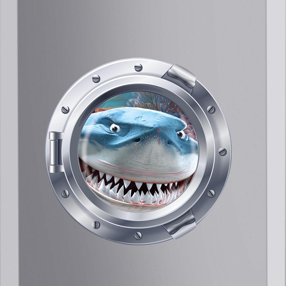 Ocean View Staring Shark Wall Art