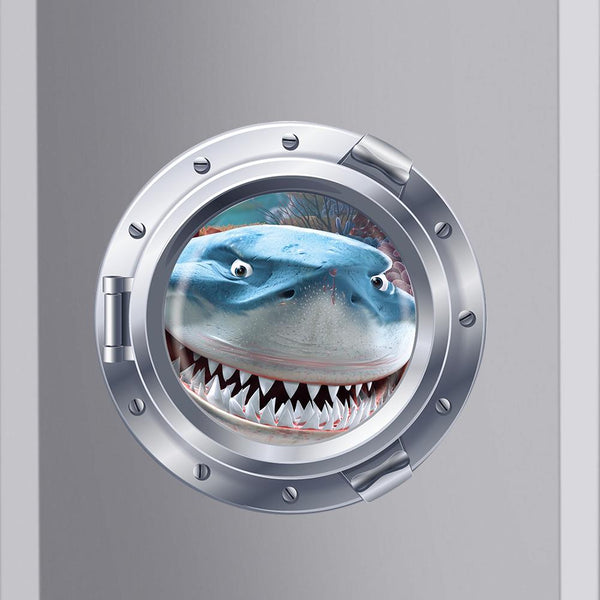 Ocean View Staring Shark Wall Art