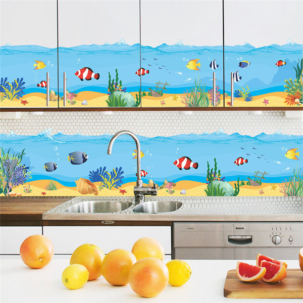 Underwater Fish Bubble Wall Sticker