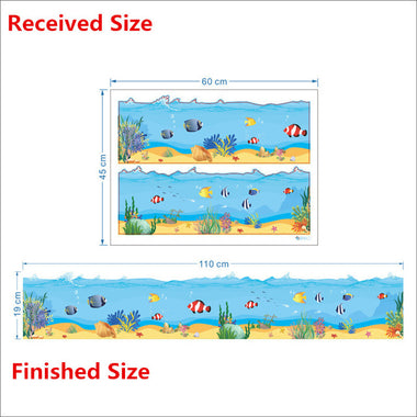 Underwater Fish Bubble Wall Sticker