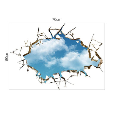 Window Hole blue Sky Wall Decal